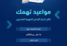 نتائج اختبار الرخص المهنية للمدربين 2026