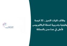 وظائف كليات التميز