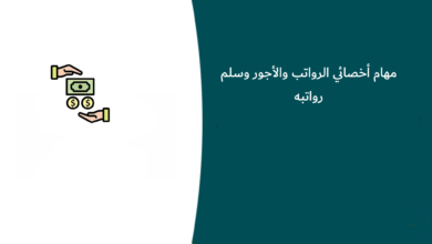 مهام أخصائي الرواتب والأجور وسلم رواتبه