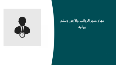 مهام مدير الرواتب والأجور وسلم رواتبه